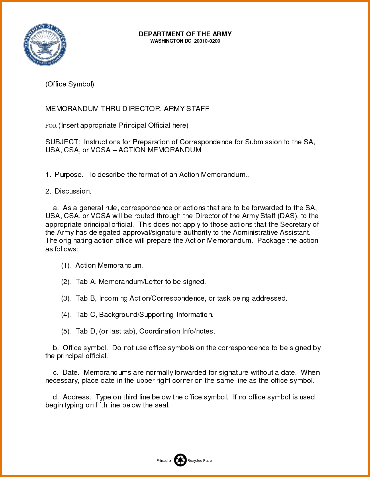 Memo Template Army | Free Resume Example Inside Army Memorandum Template Word