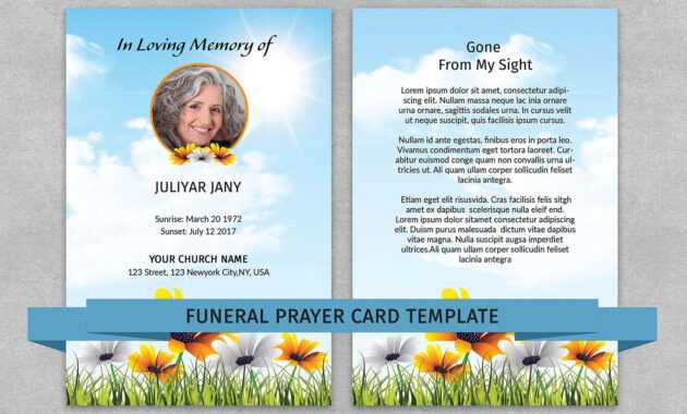 Memorial Prayer Card Template | Funeral Prayer Card intended for Prayer Card Template For Word