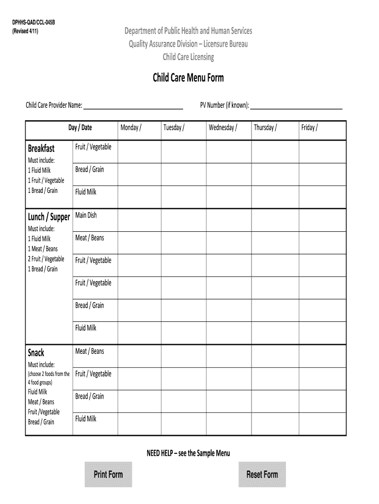 Menu Template Free Printable – Fill Online, Printable Within Megger Test Report Template