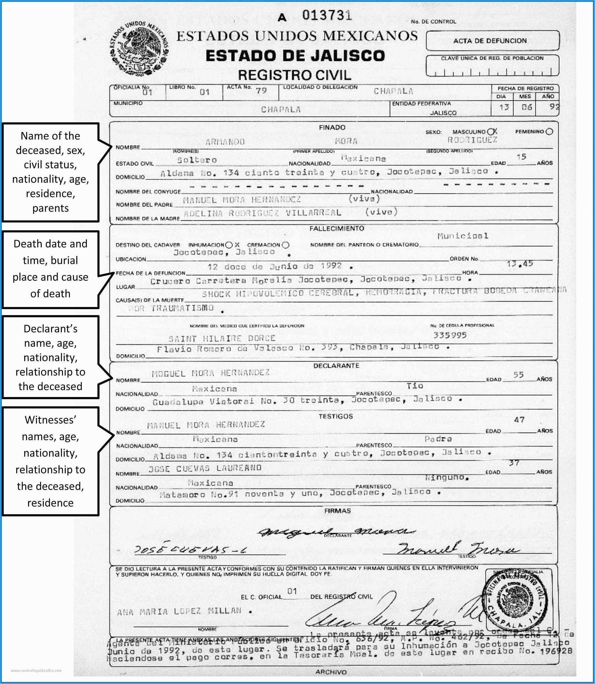 Mexican Marriage Certificate Translation Template #9608 Inside Mexican Birth Certificate Translation Template