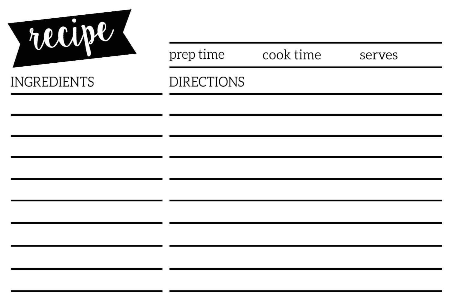 Microsoft Word Recipe Card Template | Lovlyangels Throughout Fillable Recipe Card Template