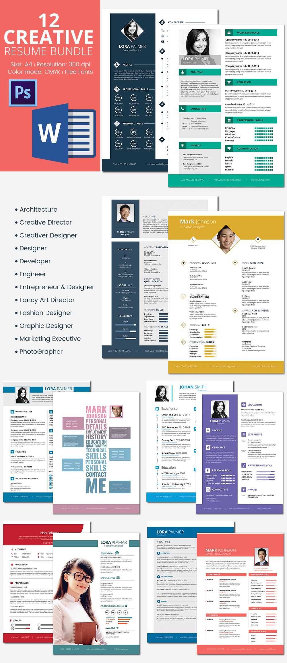 Microsoft Word Resume Template – 52+ Free Samples, Examples Pertaining To Microsoft Word Resume Template Free