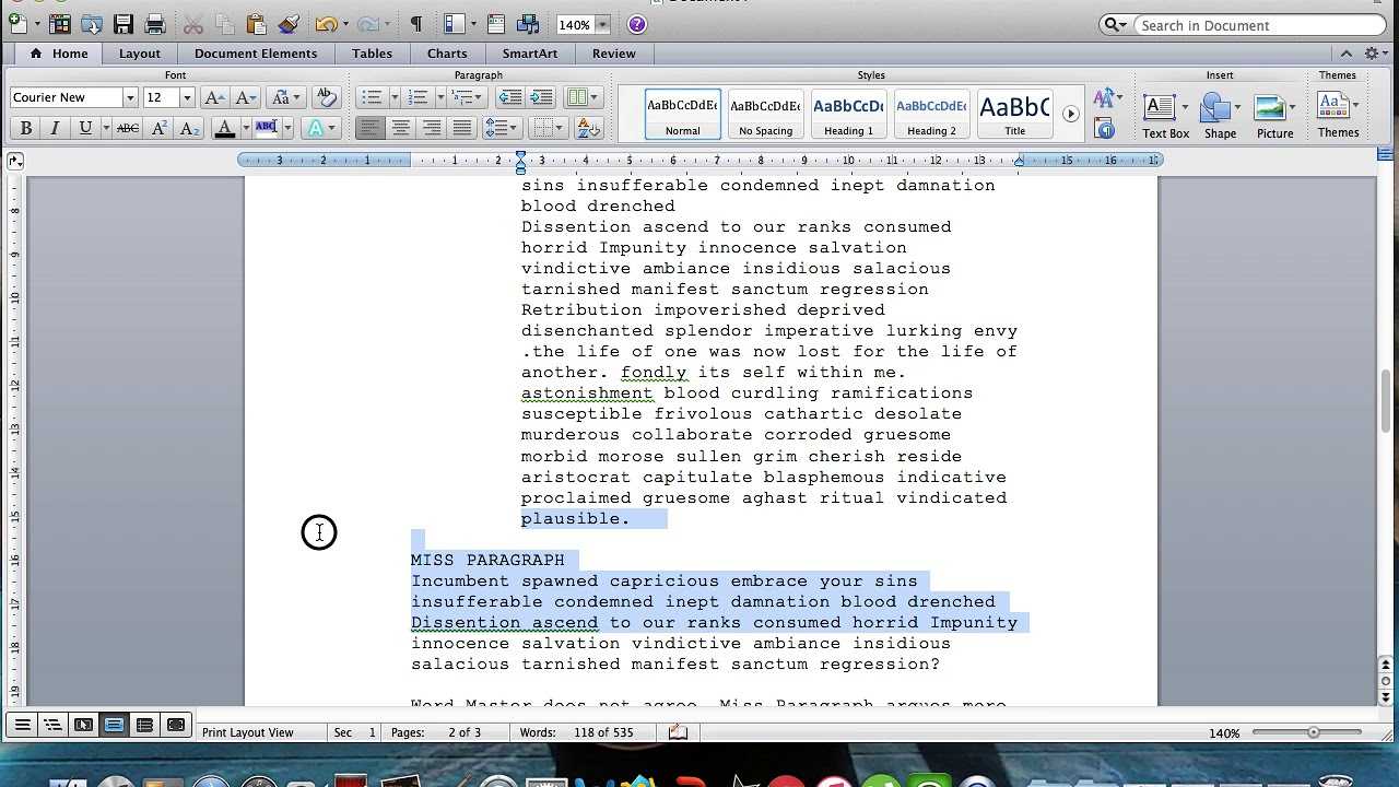 Microsoft Word Screenplay Formatting Tips Throughout Microsoft Word Screenplay Template