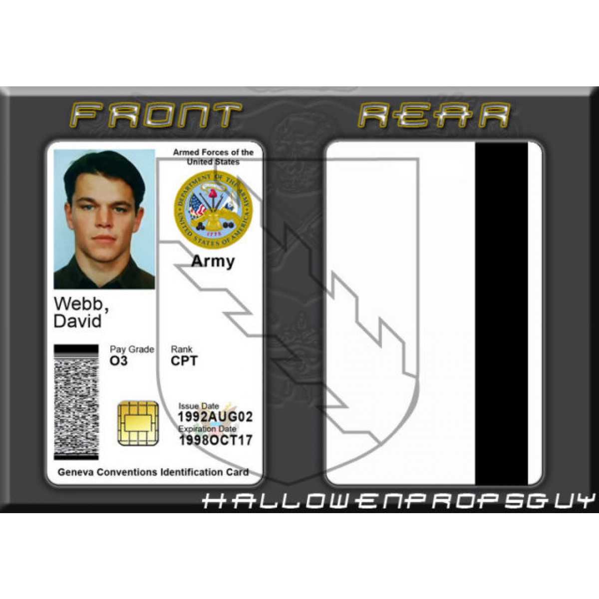 Military Id Template. Military Id Gallery. Badge Cool Www Throughout Mi6 Id Card Template