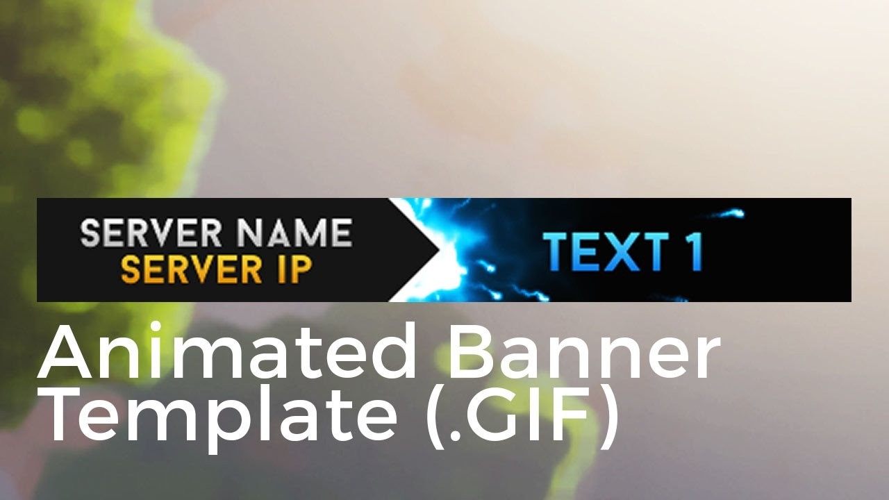 Minecraft Animated Server Banner Template "super Dazzle" Intended For Animated Banner Template