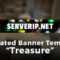 Minecraft Server Banner Template (Gif) – "treasure" Inside Minecraft Server Banner Template