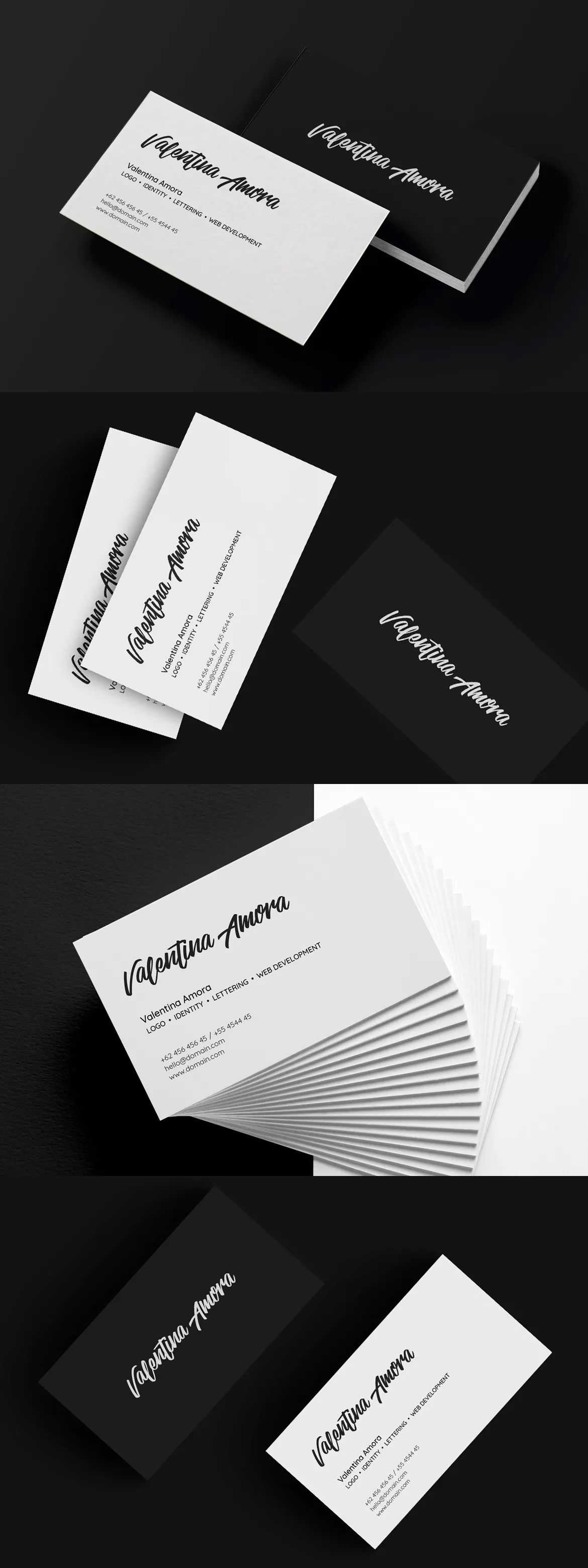 Minimal Freelance Business Card Template Psd | Business Card Throughout Freelance Business Card Template