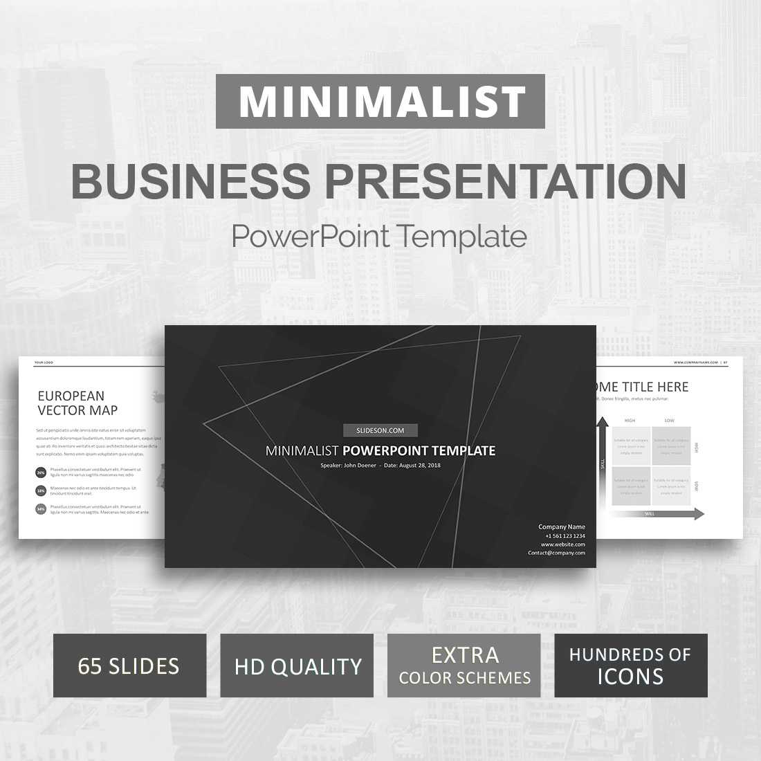 Minimalist Powerpoint Template Inside Save The Date Powerpoint Template