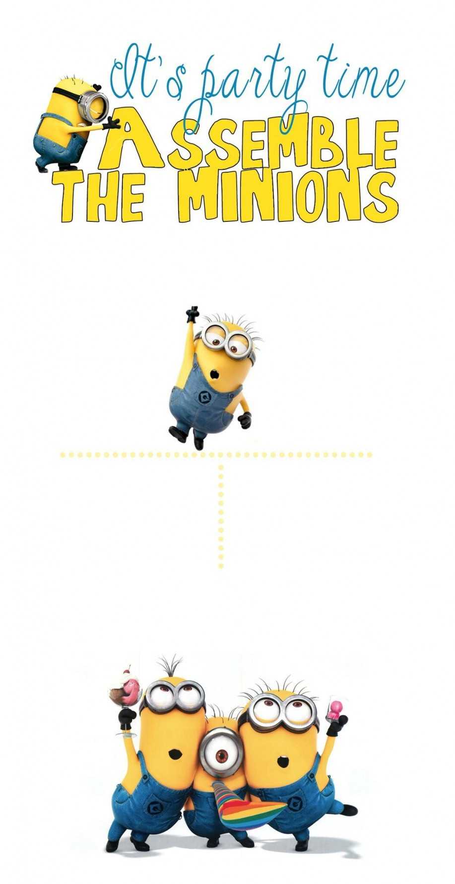 Minions Birthday Invitation | Invitation Card With Regard To Minion Card Template