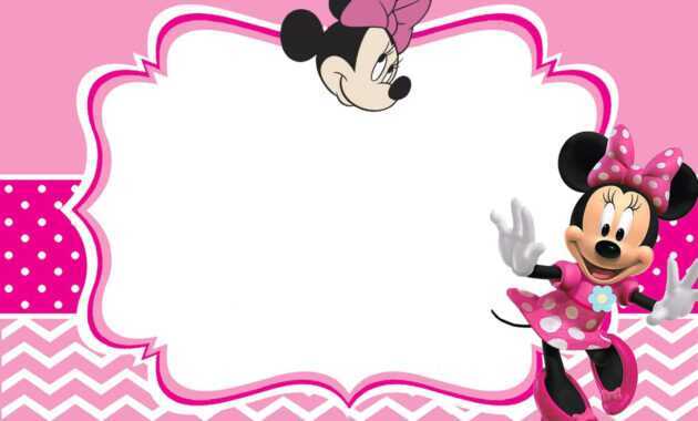 Minnie Mouse Invitation Card Design | Jmj In 2019 | Mickey with Minnie Mouse Card Templates