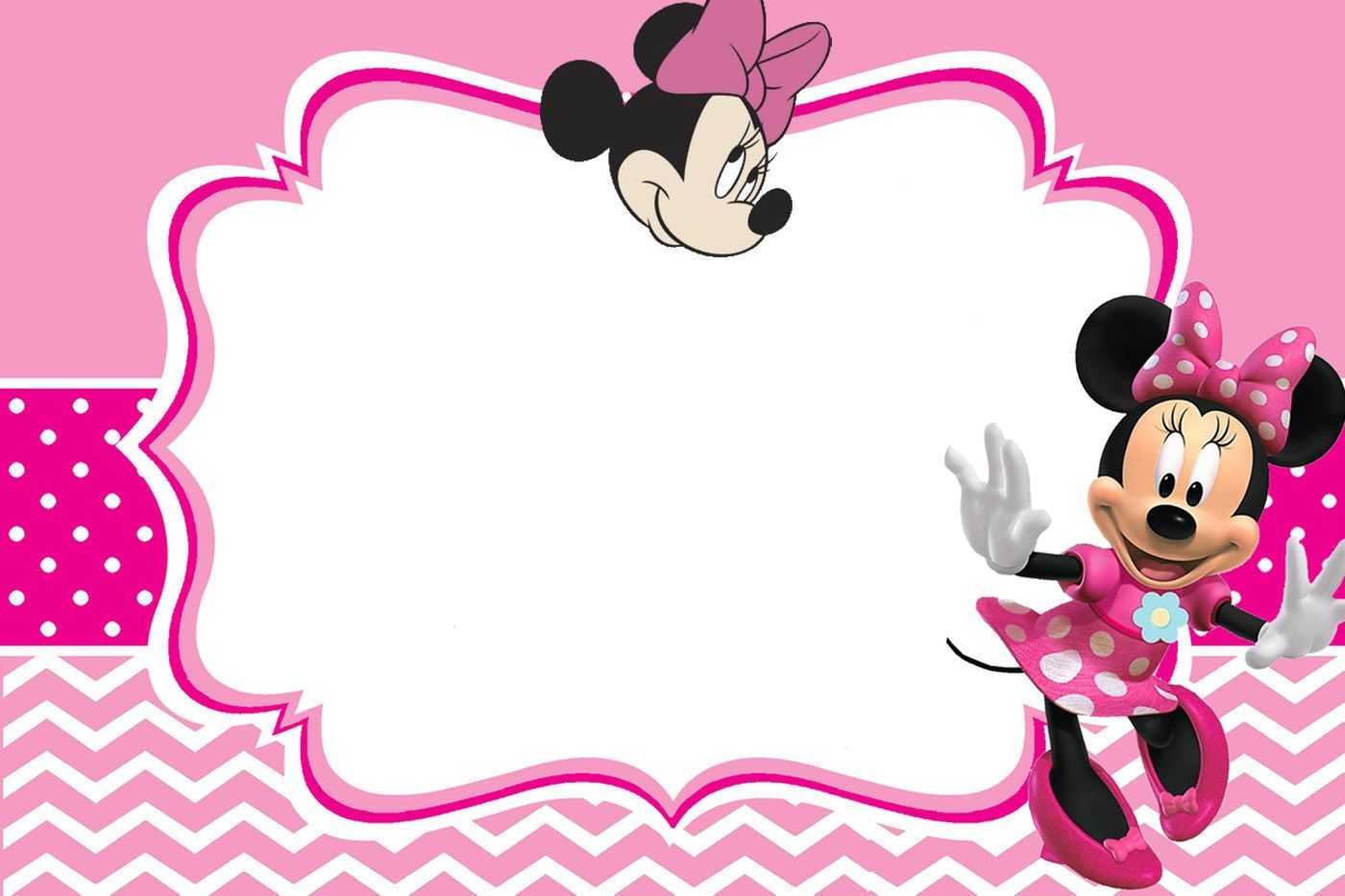 Minnie Mouse Invitation Card Design | Jmj In 2019 | Mickey With Minnie Mouse Card Templates
