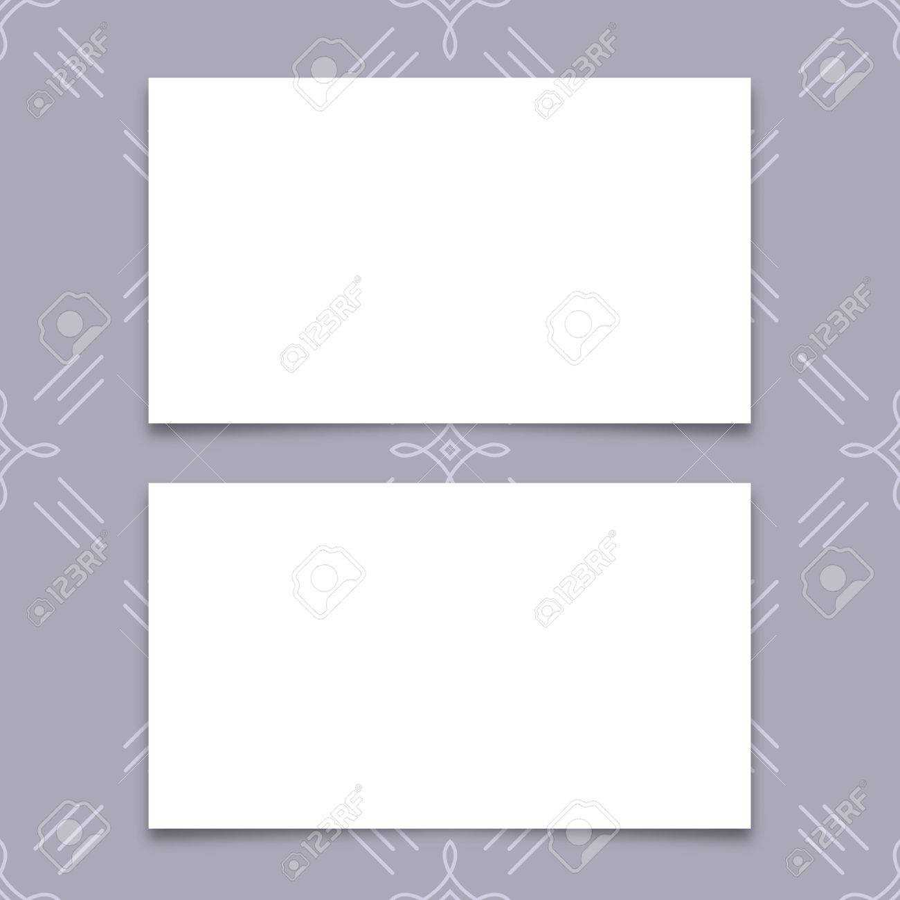 Mock Up Business Card, Blank Business Card Templates With Soft.. In Plain Business Card Template