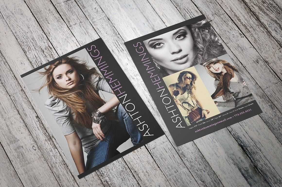 Model Comp Card Kit #photographers#models#designers#agencies For Model Comp Card Template Free