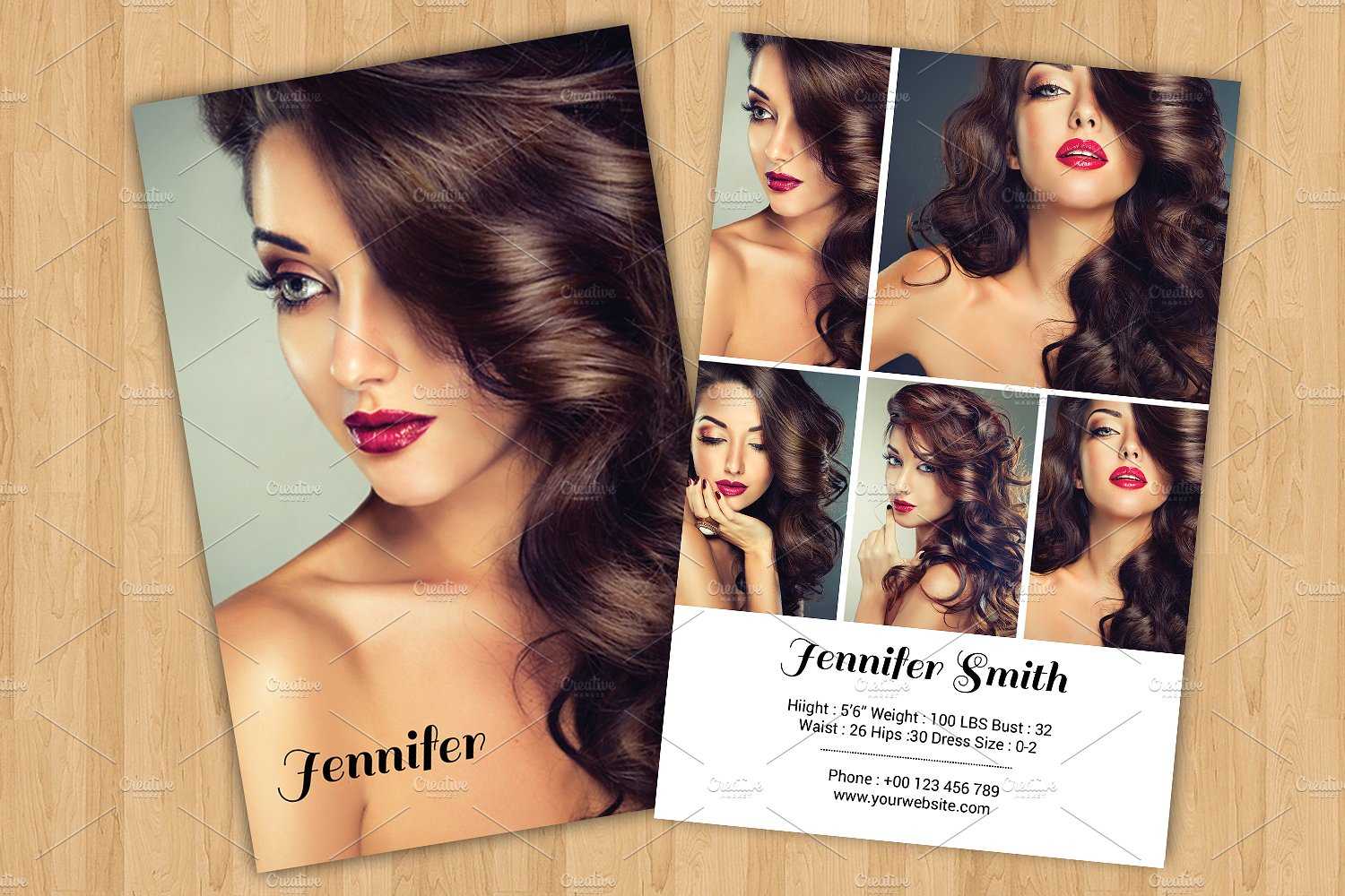 Model Comp Card Template Download In Download Comp Card Template