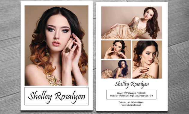 Modeling Comp Card Template On Behance regarding Zed Card Template