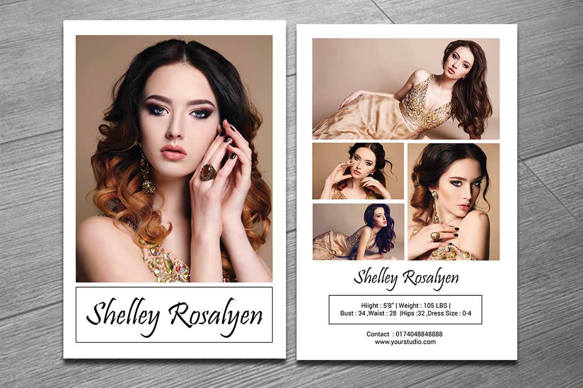 Modeling Comp Card Template On Behance Regarding Zed Card Template