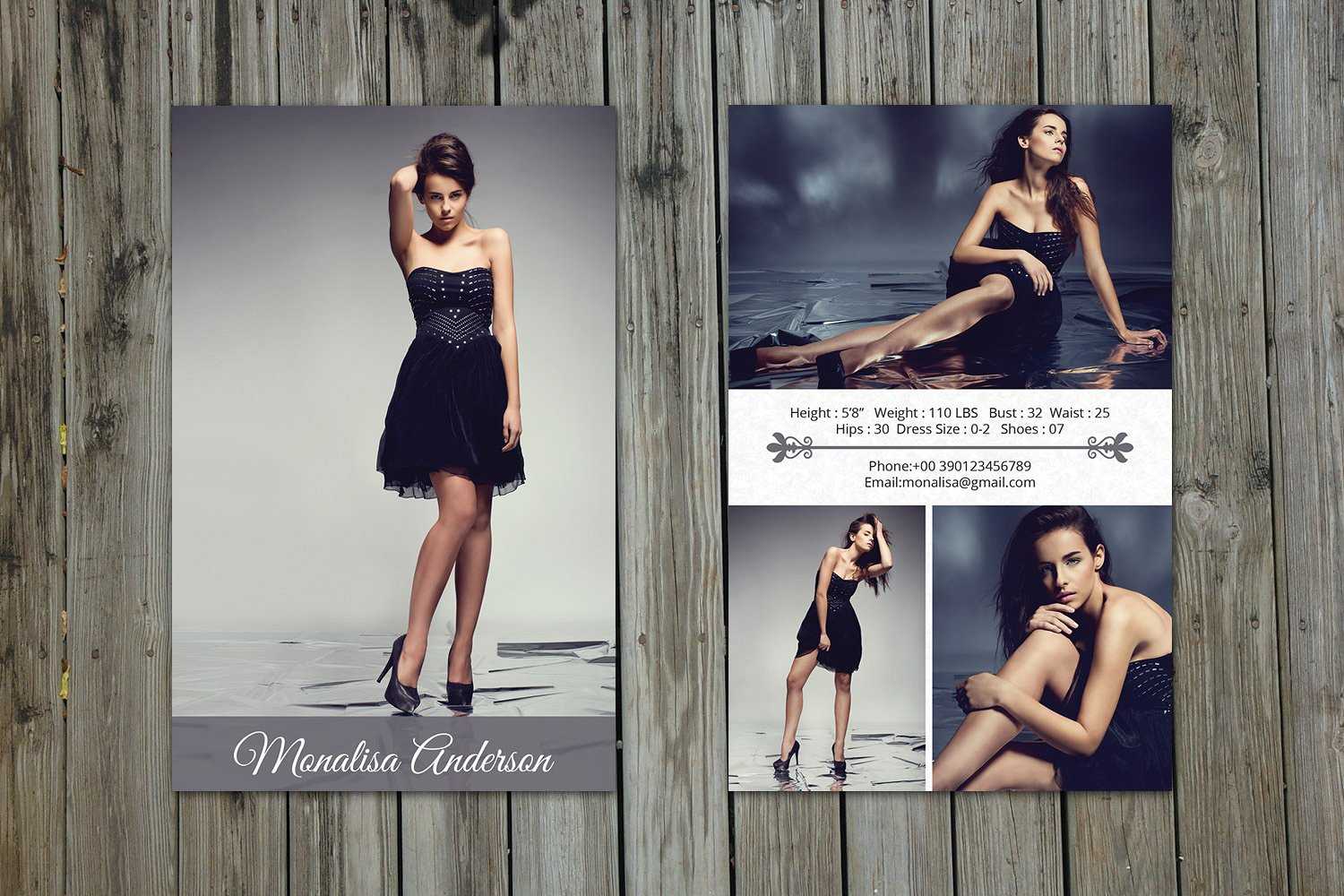 Modeling Comp Card Template – Sistec Intended For Comp Card Template Psd
