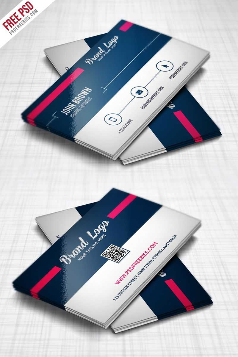 Modern Business Card Design Template Free Psd | Business Regarding Unique Business Card Templates Free