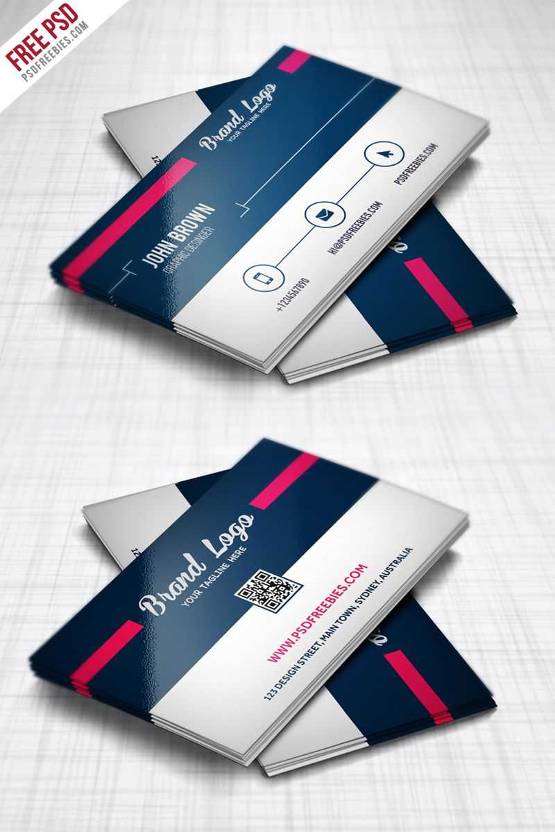 Modern Business Card Design Template Free Psd | Business Within Modern Business Card Design Templates