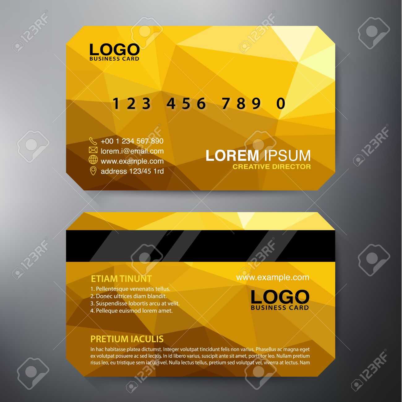 Modern Business Card Design Template. Vector Illustration Regarding Modern Business Card Design Templates