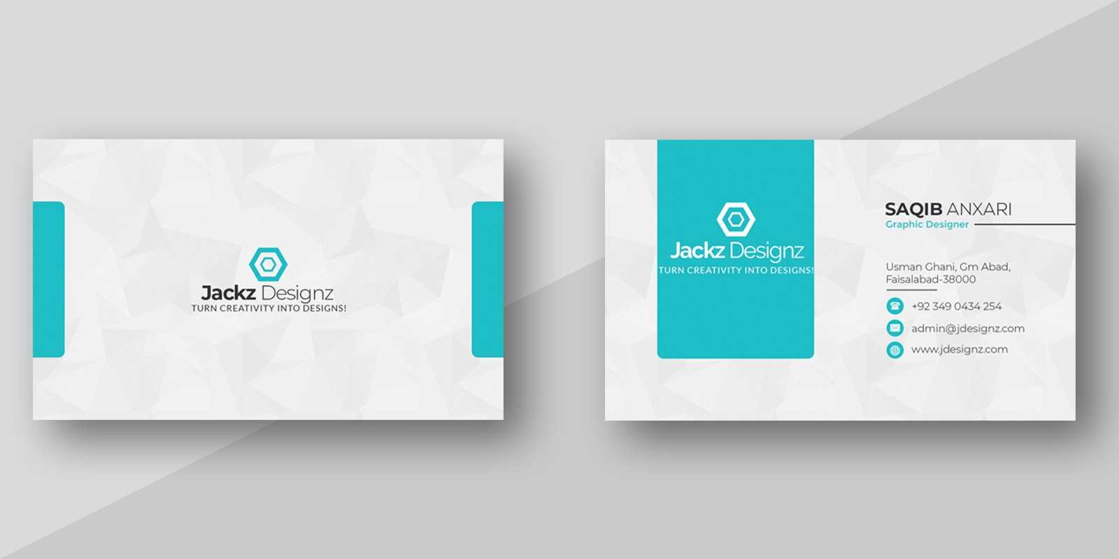 Modern Business Card Template Intended For Modern Business Card Design Templates