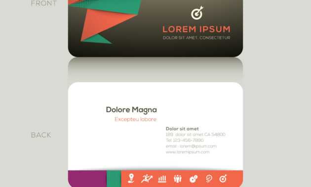 Modern Business Cards Design Template inside Modern Business Card Design Templates
