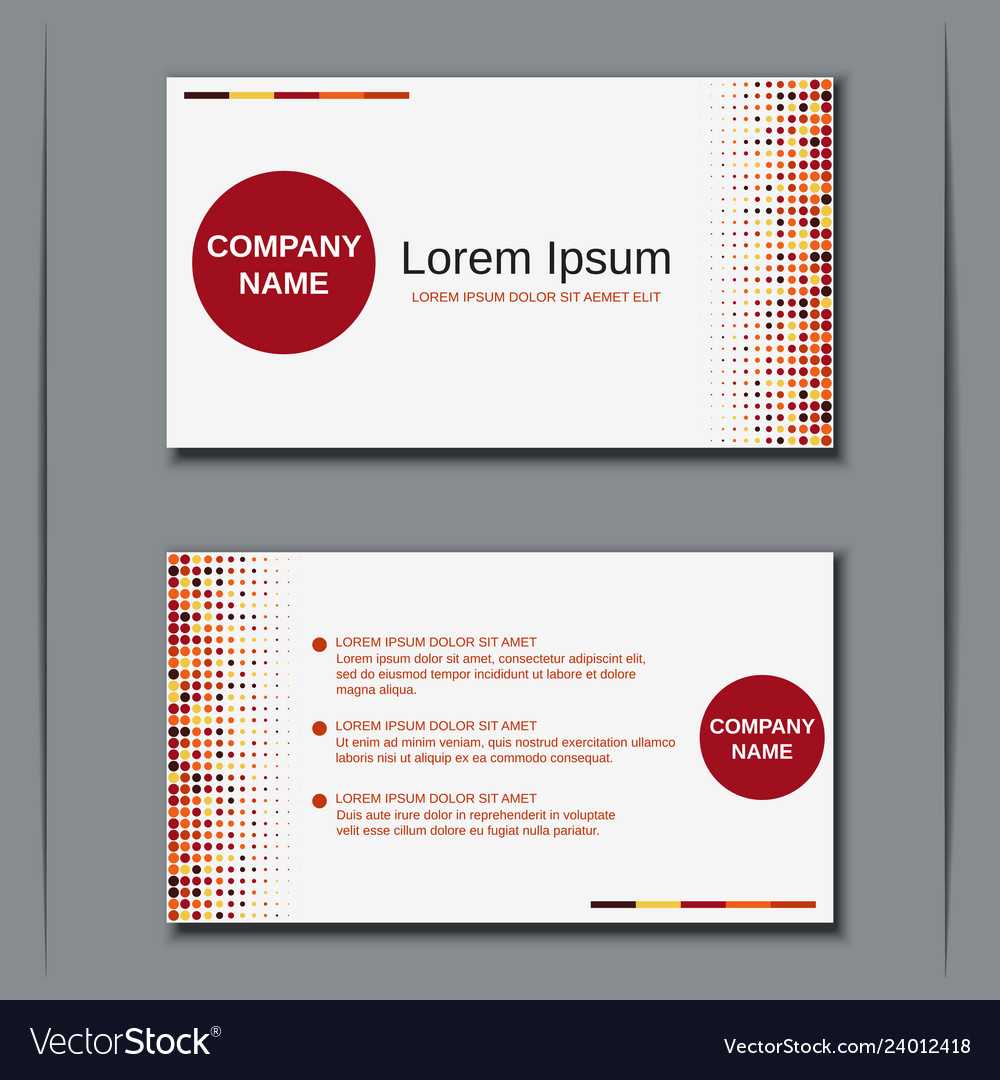 Modern Business Visiting Card Template For Template For Calling Card