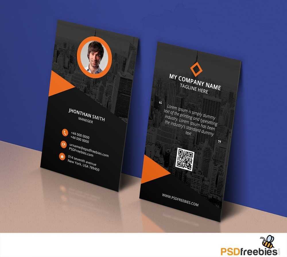 Modern Corporate Business Card Template Psd – Download Psd For Name Card Template Psd Free Download