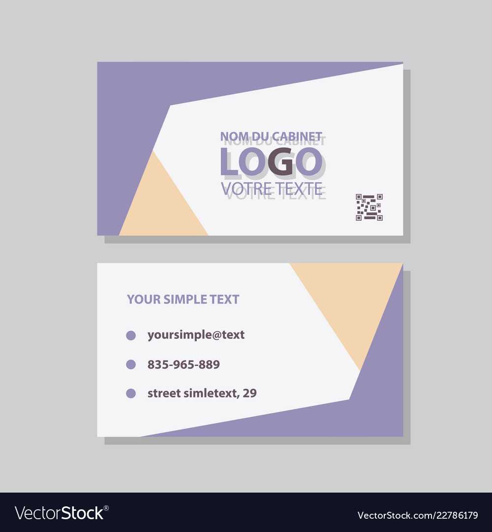Modern Creative And Clean Business Card Template Vector Image On Vectorstock Pertaining To Adobe Illustrator Business Card Template