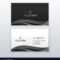 Modern Professional Dark Business Card Design In Modern Business Card Design Templates