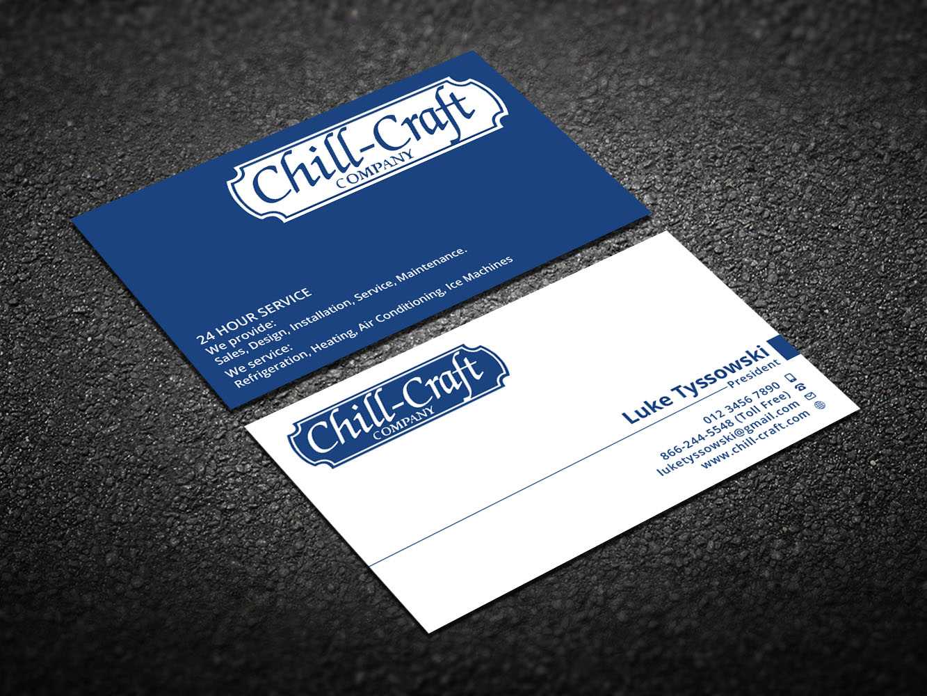 Modern, Professional, Hvac Business Card Design For Chill With Regard To Hvac Business Card Template
