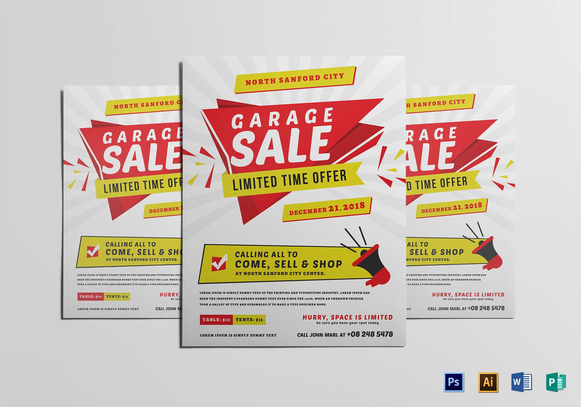 Modern Yard Sale Flyer Template In Yard Sale Flyer Template Word