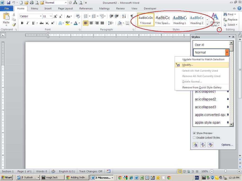 Modify A Style At The Template Level – Techrepublic Within How To Save A Template In Word