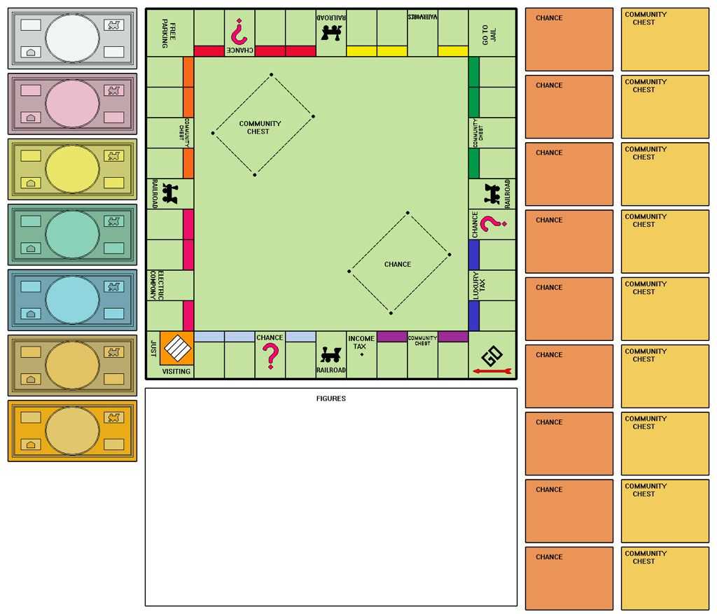 Monopoly Template | All Fun & Games | Monopoly Board, Games Regarding Monopoly Chance Cards Template