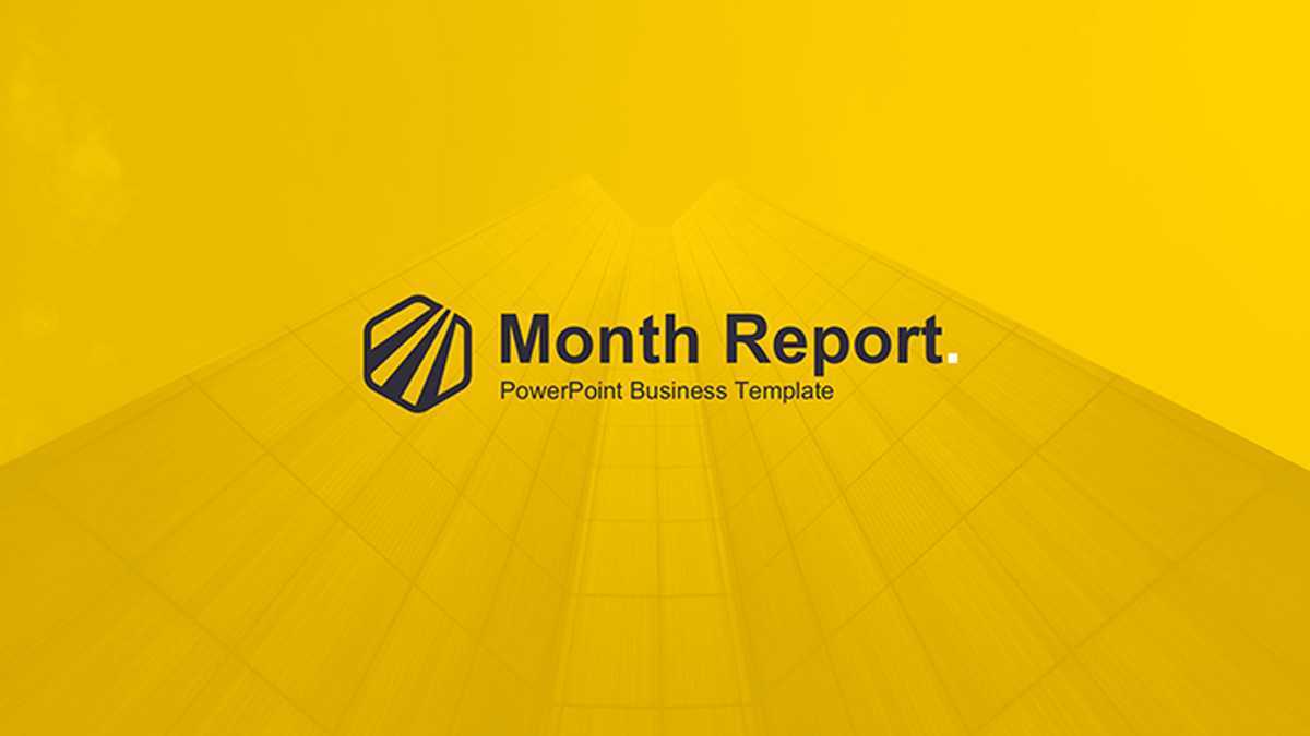 Month Report Powerpoint Template Within Monthly Report Template Ppt