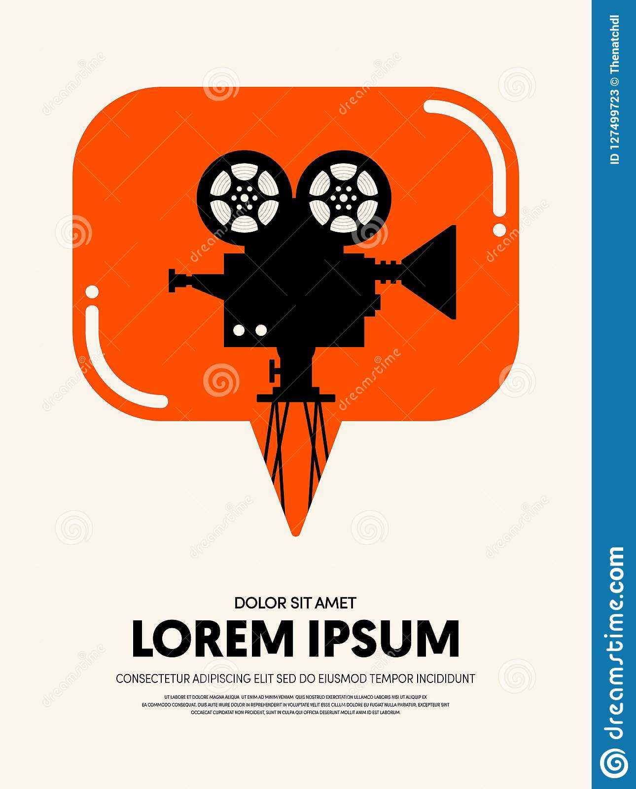 Movie And Film Festival Poster Template Design Modern Retro Within Film Festival Brochure Template