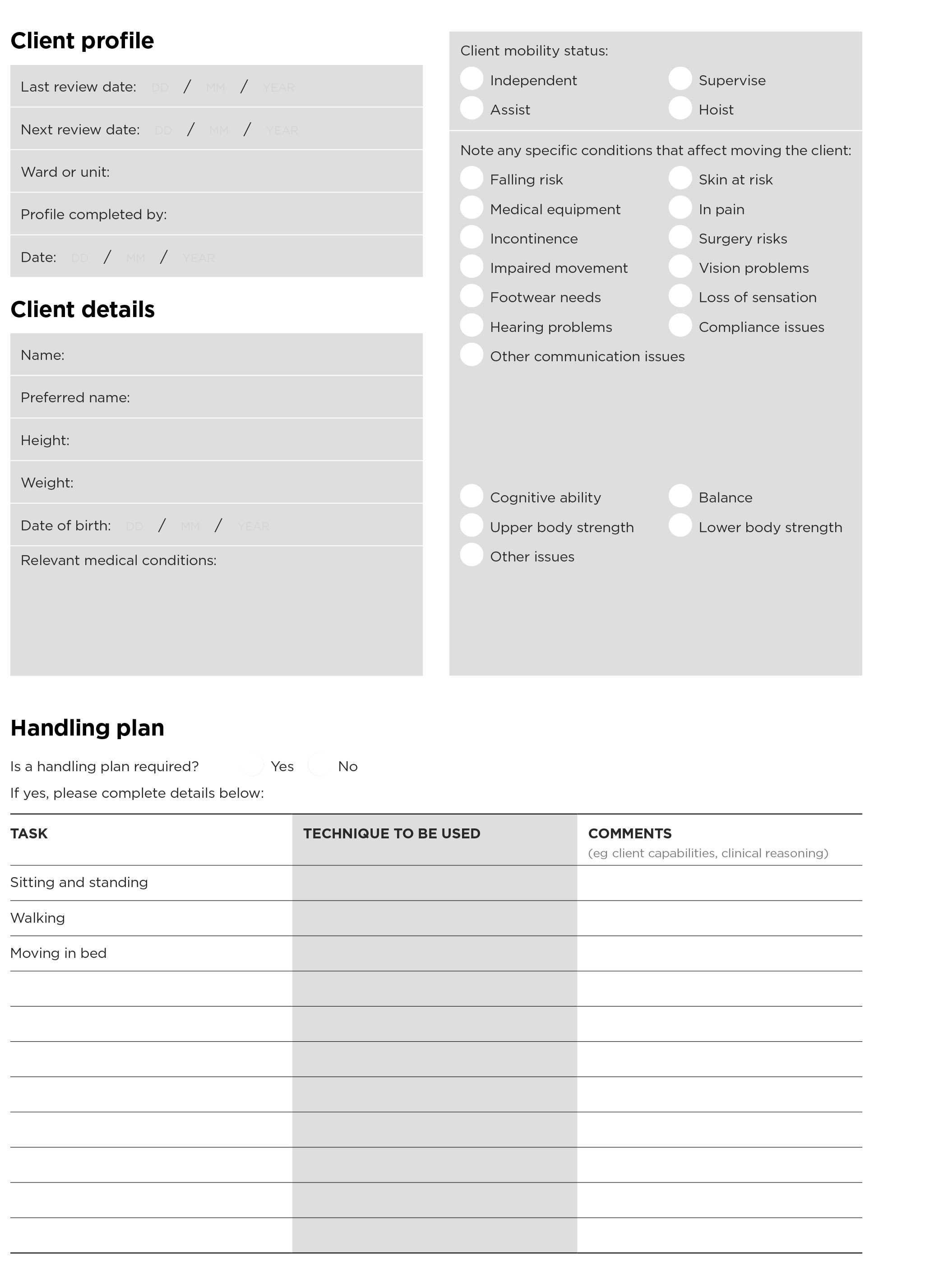 Moving And Handling People In The Healthcare Industry | Worksafe For Health And Safety Board Report Template
