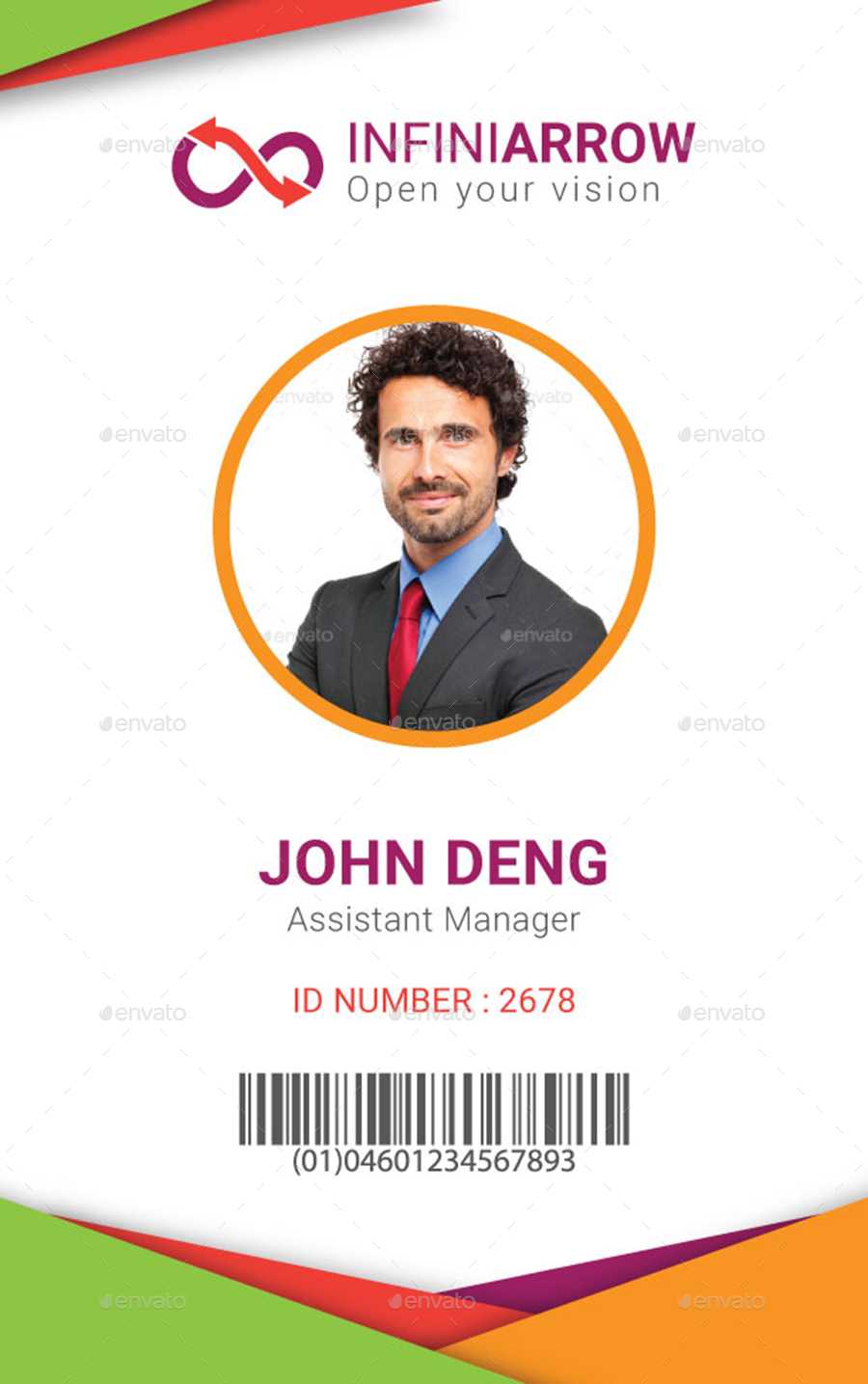 Multipurpose Business Id Card Template Intended For Work Id Card Template