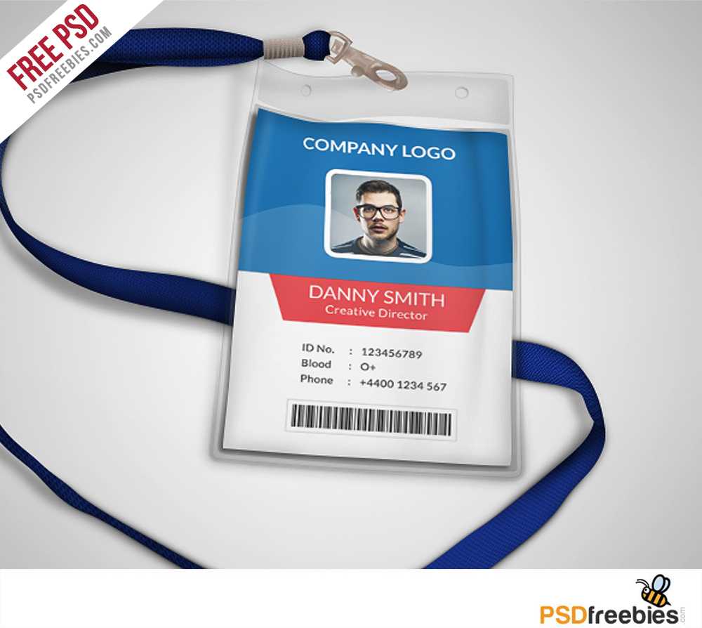 Multipurpose Company Id Card Free Psd Template | Psdfreebies With Regard To Template For Id Card Free Download