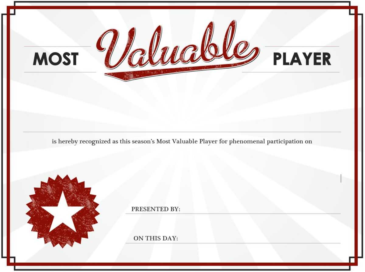 Mvp Certificate Blank Template – Imgflip With Regard To Player Of The Day Certificate Template