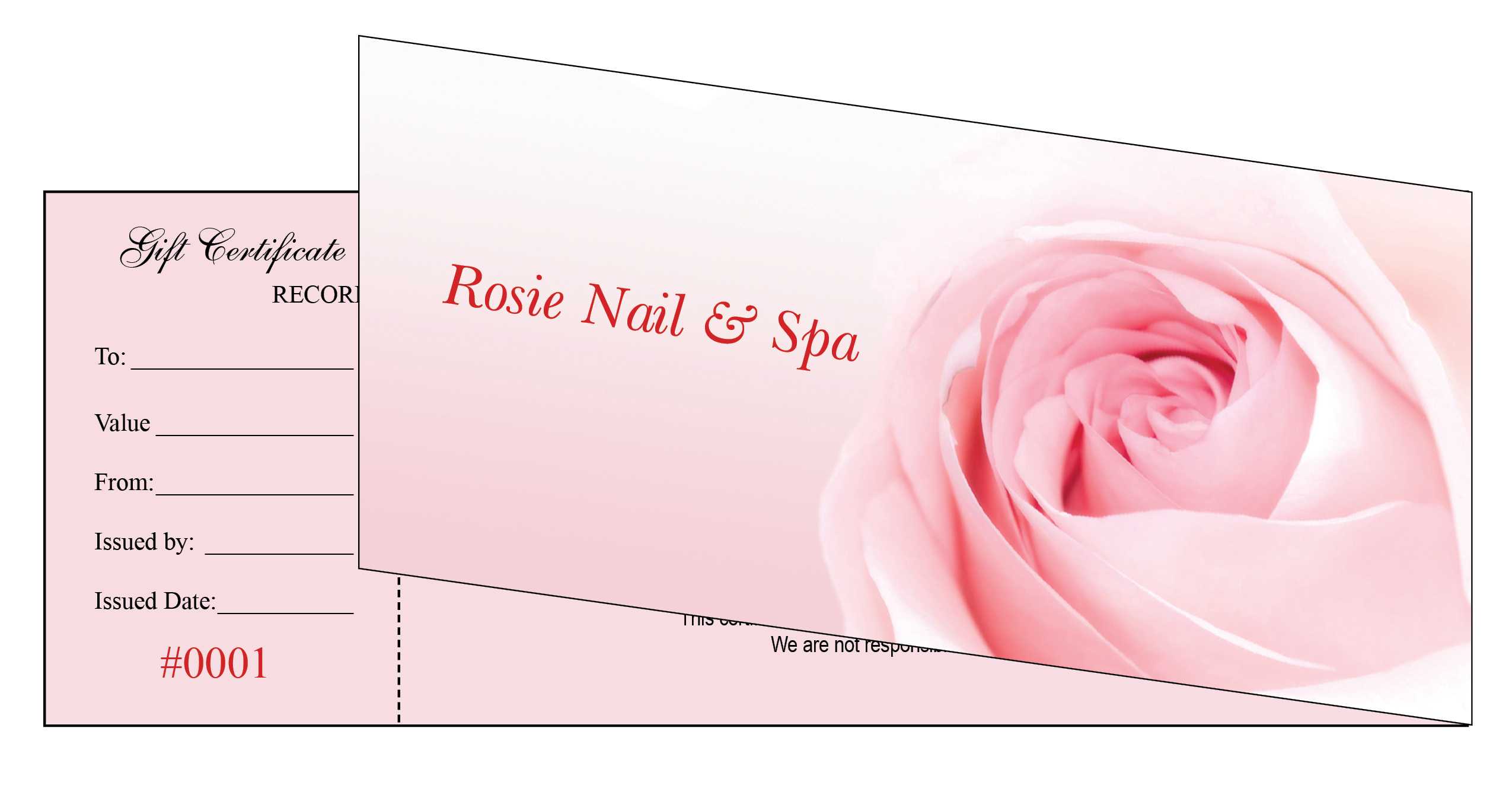 Nail Salon Gift Certificate Intended For Nail Gift Certificate Template Free