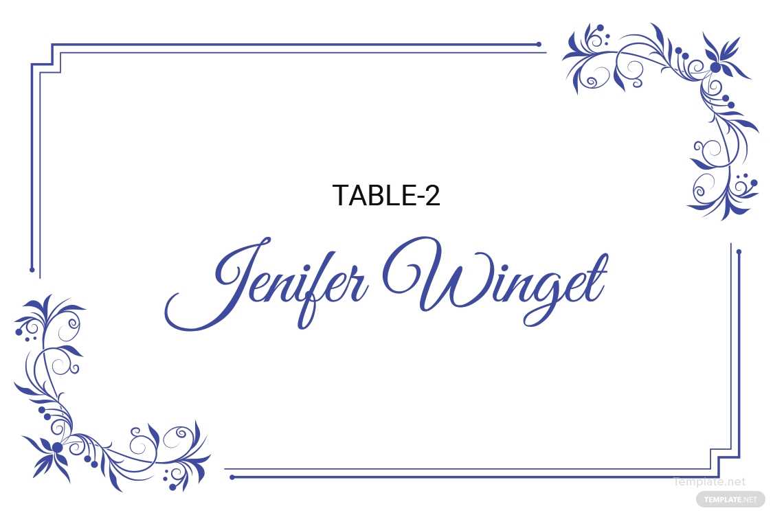 Name Placecards Template Free – Toib.tk Intended For Table Name Cards Template Free