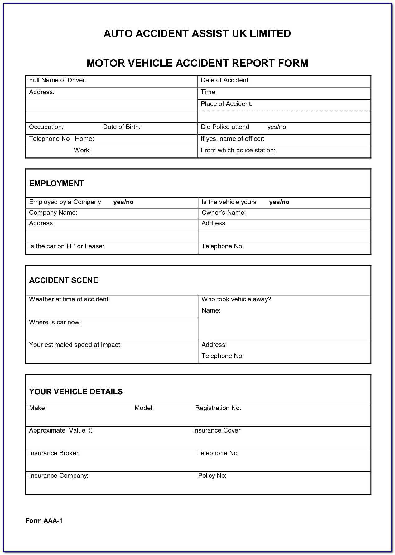 Ncr Report Template Cool Best S Of Accident Form Template In Inside Ncr Report Template