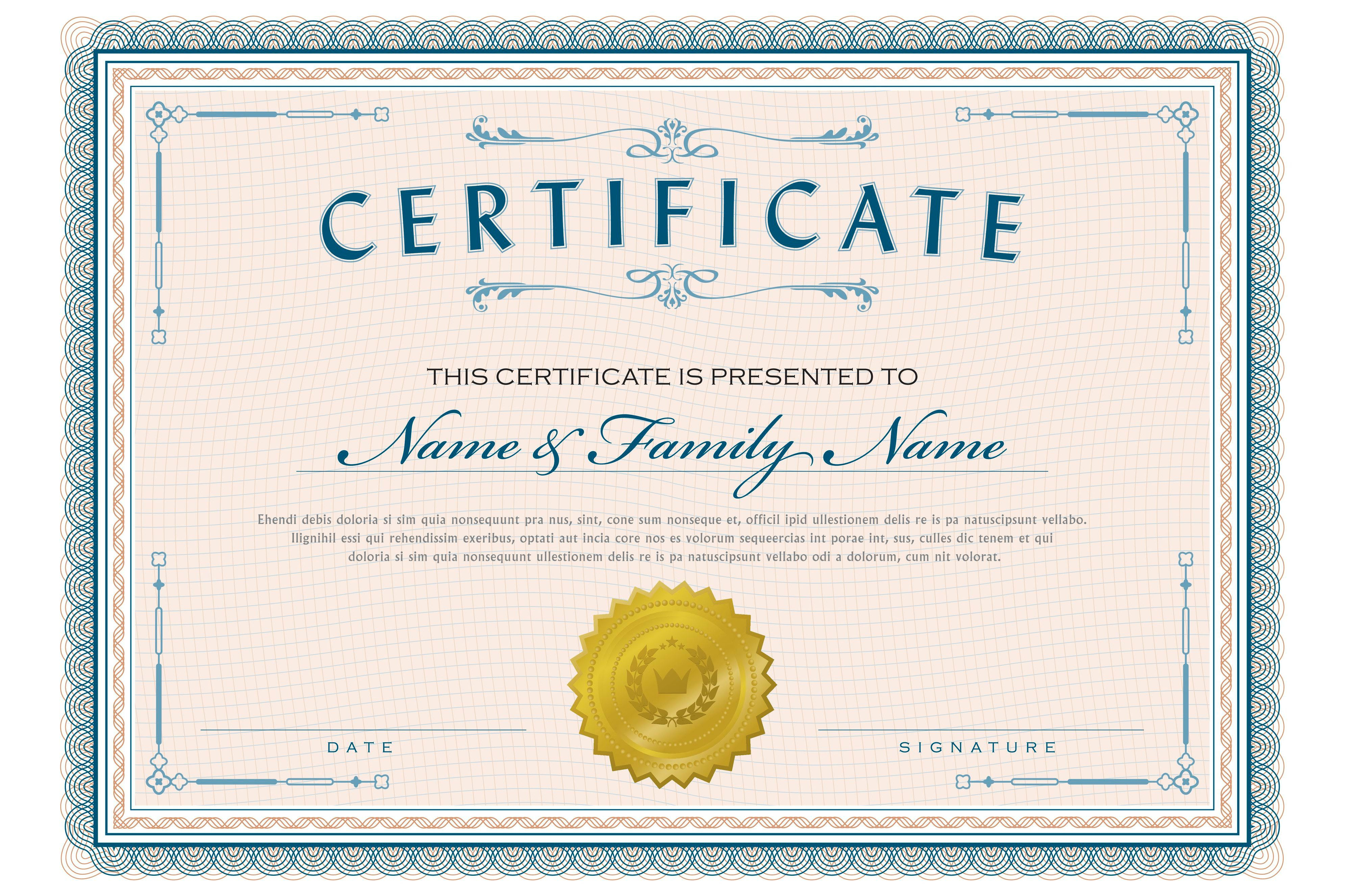 Necessary Parts Of An Award Certificate Within Student Of The Year Award Certificate Templates