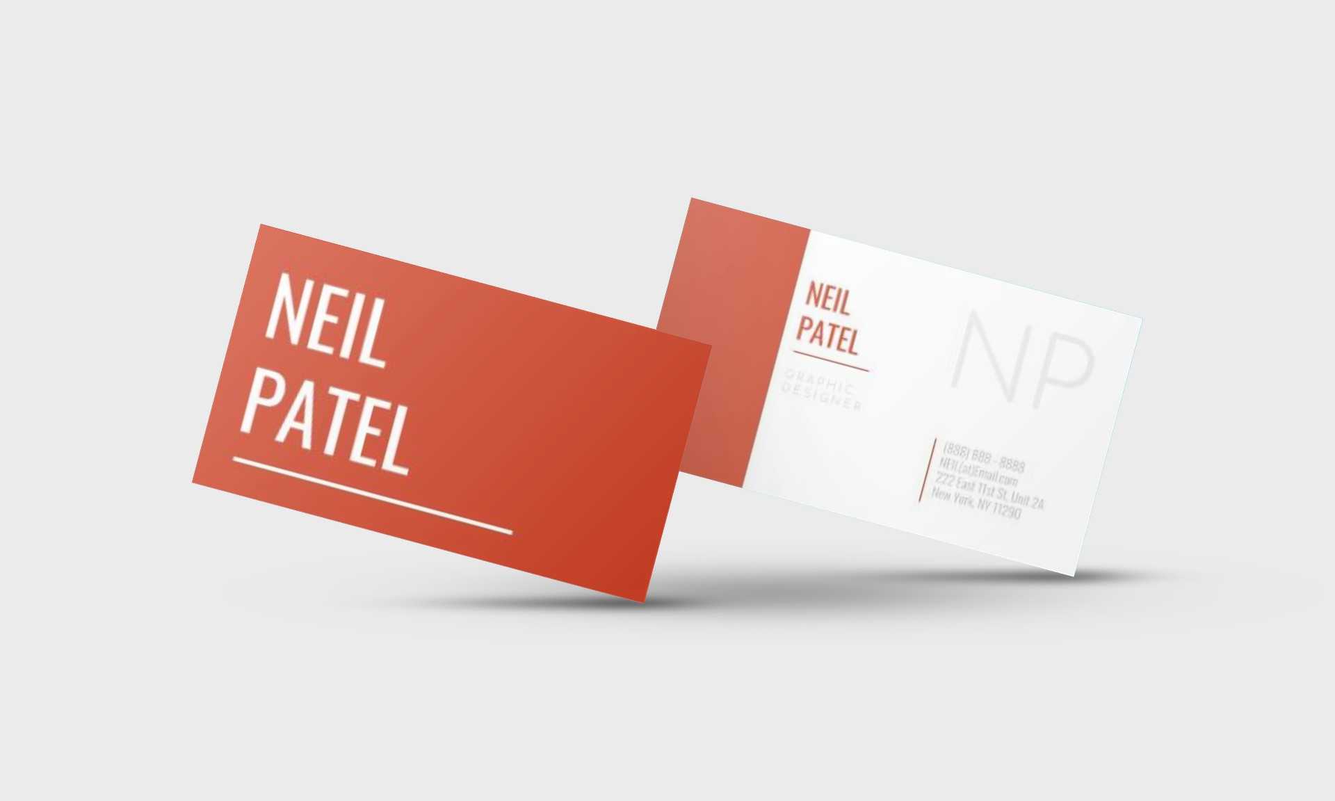 Neil Patel Google Docs Business Card Template – Stand Out Shop Pertaining To Google Docs Business Card Template