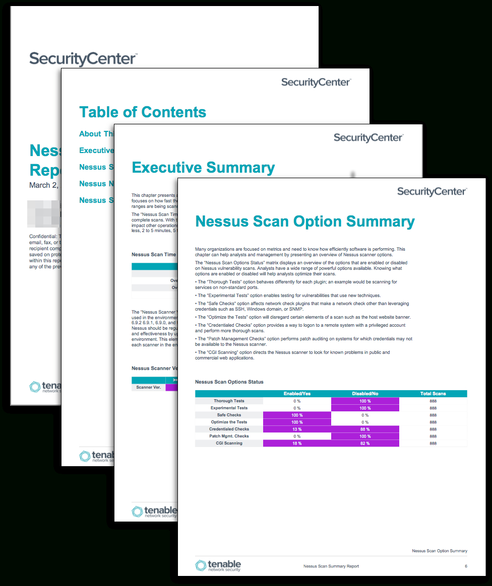 Nessus Scan Summary Report – Sc Report Template | Tenable® Intended For Nessus Report Templates