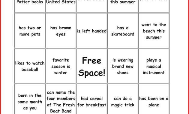 New Bingo Card Template | Leave Latter pertaining to Ice Breaker Bingo Card Template