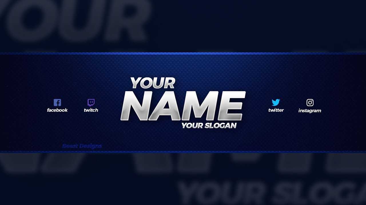 New Free 2018 Youtube Banner Template! – (Free Youtube Banner Template Psd) For Yt Banner Template