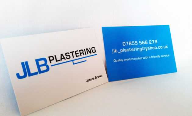 New Jlb Plastering Business Cards And Logo Design | Logos pertaining to Plastering Business Cards Templates