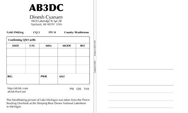 New Qsl Cards Design – Ab3Dc's Ham Radio Blog regarding Qsl Card Template